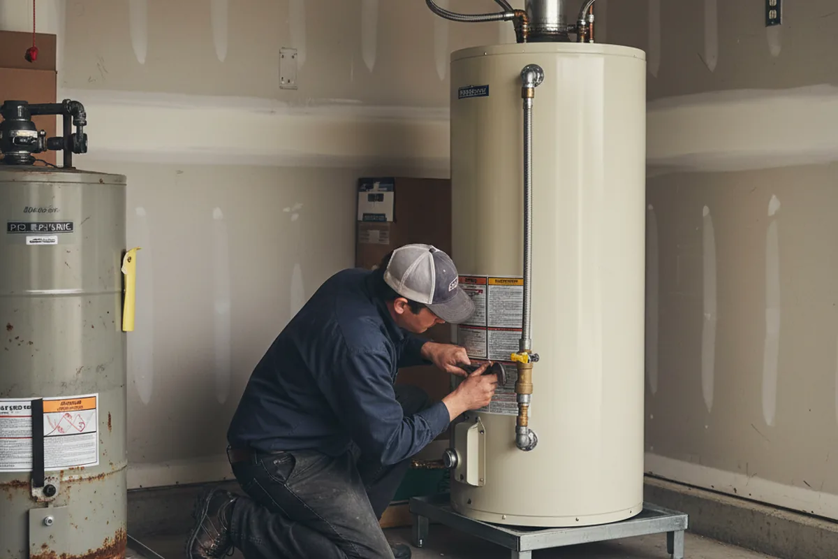 Water heater and shutoff valve replacement in Owasso